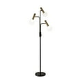 thumbnail image 1 of HomeRoots 372634 Black Metal LED 3-Arm Floor Lamp, 27 x 20 x 70 in., 1 of 2