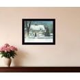 thumbnail image 1 of Snow Softly Falling 2 Black Framed Print Wall Art, 1 of 3