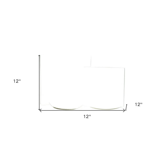 White Five Piece Square Bone China Dinnerware Set