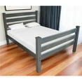 thumbnail image 1 of HomeRoots 548164 Traditional Gray Solid Wood Queen Size Bed Frame, 1 of 1