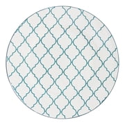 Turquoise Sixteen Piece Round Trellis Ceramic Service For Four Dinnerware Set
