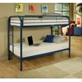 thumbnail image 1 of HomeRoots Twin/Twin Bunk Bed, Blue - Metal Tube Blue, 1 of 1