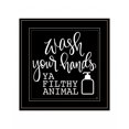 thumbnail image 1 of Wash Your Hands 2 Black Framed Print Wall Art, 1 of 3