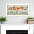 thumbnail image 1 of Welcome To The Beach White Framed Print Wall Art, 1 of 2
