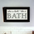 thumbnail image 1 of When In Doubt Take A Bath 3 Black Framed Print Bathroom Wall Art, 1 of 3