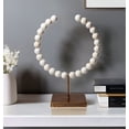 thumbnail image 1 of HomeRoots 392494 White Beaded Sculpture, 1 of 5