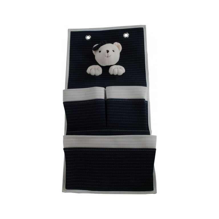 3 Pocket Storage Teddy Bear Wall Hanger