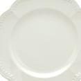 thumbnail image 1 of White Four Piece Round Scallop Stoneware Service For Four Salad Plate Set, 1 of 11