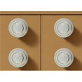 thumbnail image 1 of HomeRoots 635789 White & Gold Geometric Ceramic Drawer Pull Knobs - Set of 6, 1 of 1