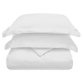 thumbnail image 1 of HomeRoots 528522 15 x 2 x 10 in. White King Size Cotton Blend 300 Thread Count Washable Duvet Cover Set, 1 of 5