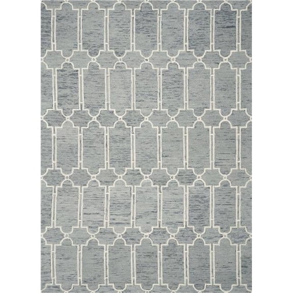 HomeRoots Wool Blue Area Rug - Blue - 3 ft. 3 in. x 5 ft. 3 in.