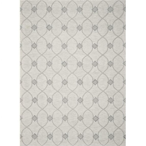 HomeRoots Wool Ivory Area Rug - Ivory - 3 ft. 3 in. x 5 ft. 3 in.