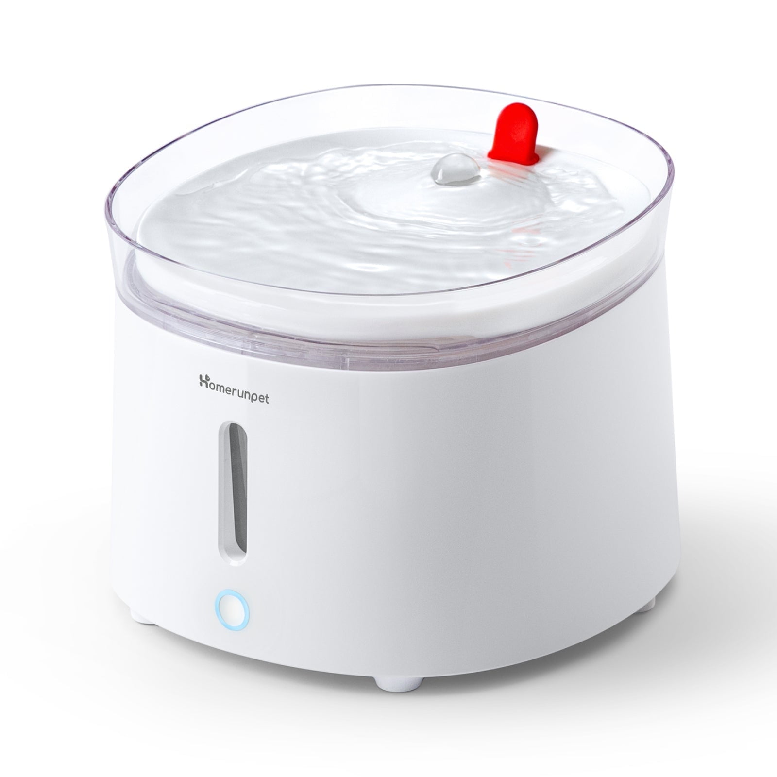 HomeRunPet Silent Cat Water Fountain, Dishwasher Safe Tray,  Automatic Fountain for Cats and Dogs, 68 oz, Easy Clean, Wireless Pump