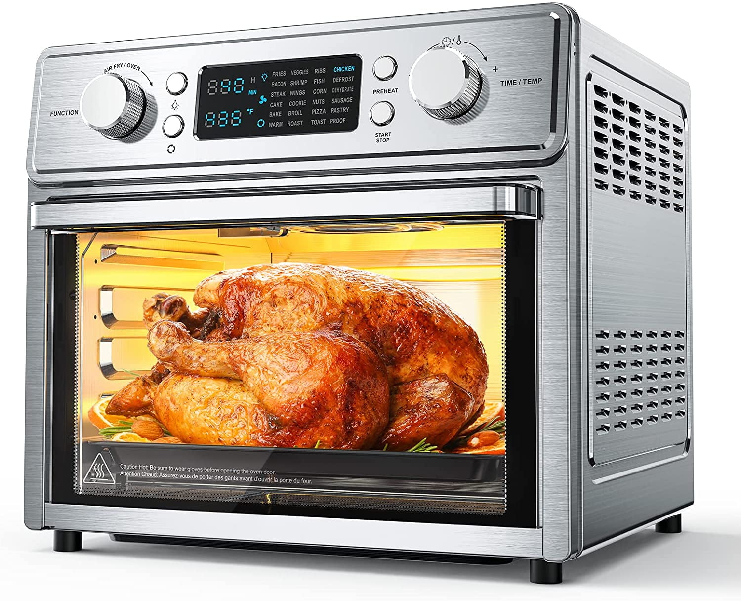 Convection Toaster Oven With French Doors Home-appliance 26 QT Extra Large  Air Fryer Airfryer Stainless Steel Kitchen Airfryers - AliExpress