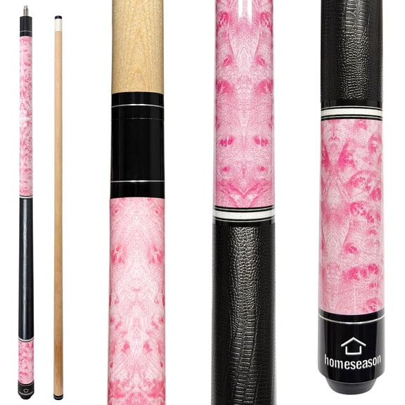 HomeSeason 58 inch Pool Cue Stick 18oz-13mm Tip Billiard Cue Sticks, Perfect for Precision Play, Low Deflection Pool Cue for Enhanced Accuracy