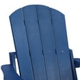 thumbnail image 1 of HomeSeason Seaton Folding Poly Adirondack Chair with Pull-out Ottoman, Set of 2 Blue, 1 of 5