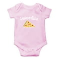 thumbnail image 1 of HomeSlice - Food And Pizze Lover - English Language Joke - Cute One-Piece Infant Baby Bodysuit, 1 of 4