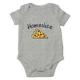 thumbnail image 1 of HomeSlice - Food And Pizze Lover - English Language Joke - Cute One-Piece Infant Baby Bodysuit, 1 of 4