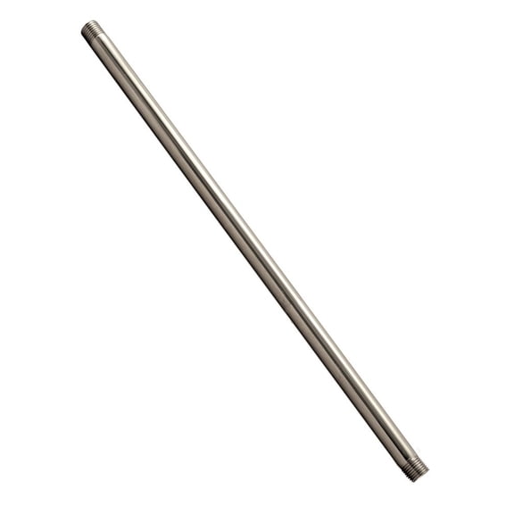 Brass Pipe Nipple 0.5" x 24" - Male Threaded Shower Head Connector, Solid Brass IPS Pipe