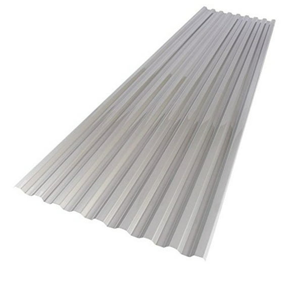 HomeStock 26 In. X 6 Ft Solar Control Silver Polycarbonate Roof Panel
