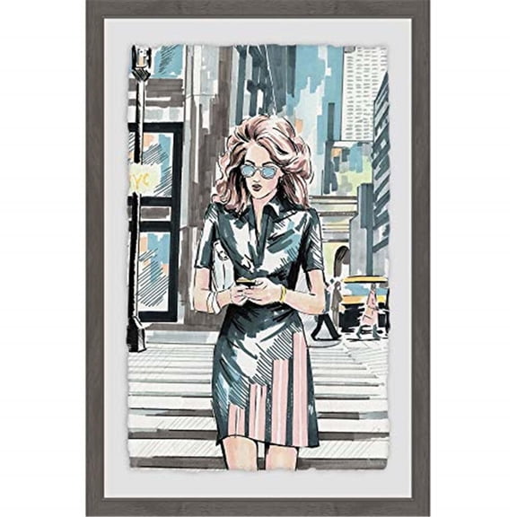 HomeStock 30"L Natural Beauty Street Framed Painting Print, Canvas Art Prints, Custom Canvas Prints, Wall Art Canvas, Modern Canvas Prints, Large Canvas Wall Art, Personalized Canvas Art