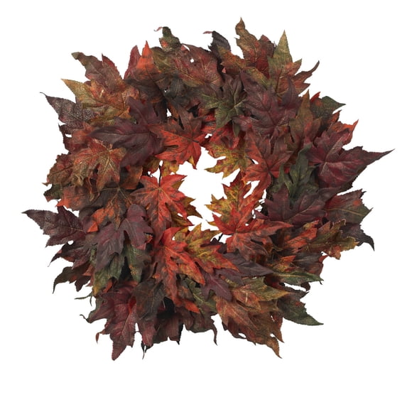 HomeStock 30In. Antique Accents Leaf Wreath