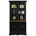 thumbnail image 1 of China Cabinet with Glass Doors & Light - 38" Hutch, Buffet, Display Storage - Rustic Kitchen Dining Room Furniture, 1 of 8