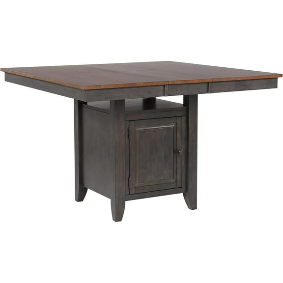 Expandable Dining Table - Butterfly Leaf, Storage Cabinet, Seats 8, Kitchen Pub Table, High-Top, Wood