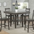 thumbnail image 1 of 45" Square Pub Table with Shelf - Counter Height Dining Table for 6, 1 of 5