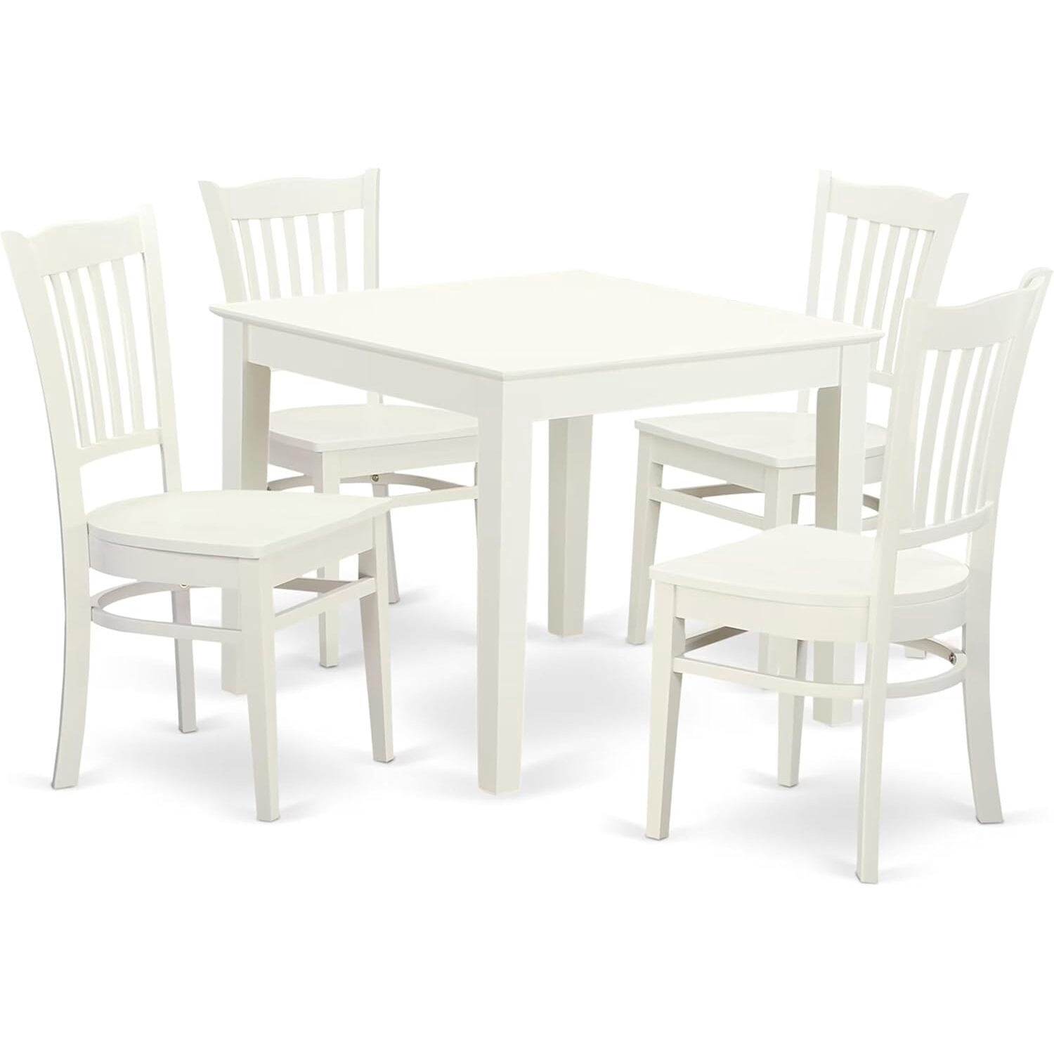 HomeStock 5 Piece Dining Table Set for 4 Includes a Square Kitchen ...