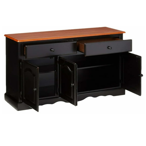 Buffet Table Server - 53" Wide Sideboard with 2 Doors2 Drawers - Rustic Storage Cabinet for Dining Room