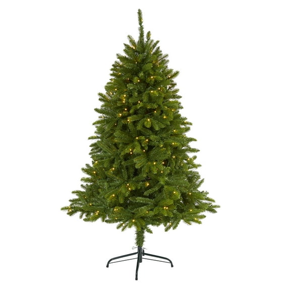 HomeStock 5Ft. Southwestern Style Spruce Look Artificial Christmas Tree With 200 Clear Led Lights