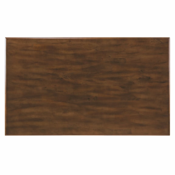 Rectangular Dining Table - 60 Inch Solid Wood Table Seats 7 - Rustic Farmhouse Kitchen Table