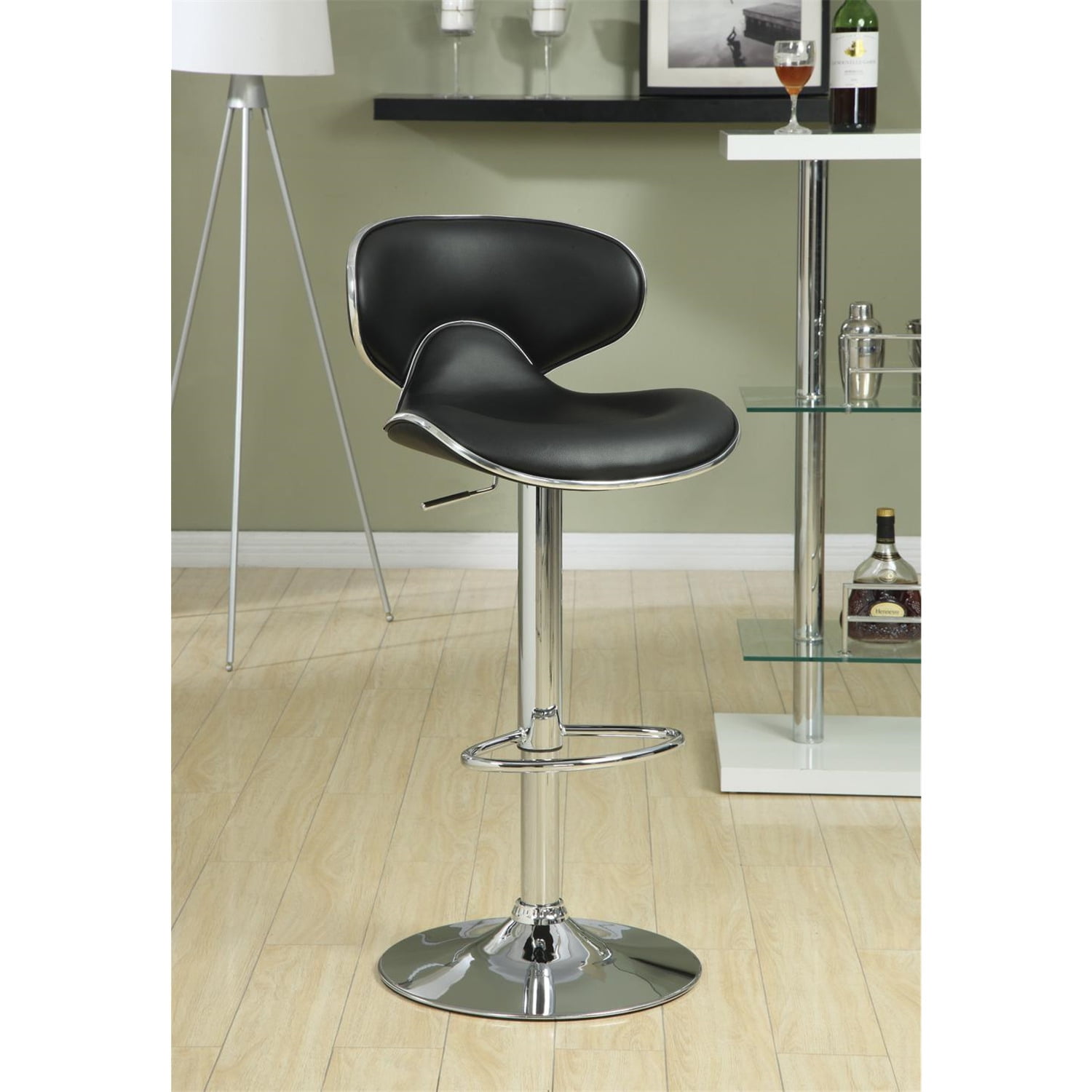 Set of 2 Modern Adjustable Swivel Bar...