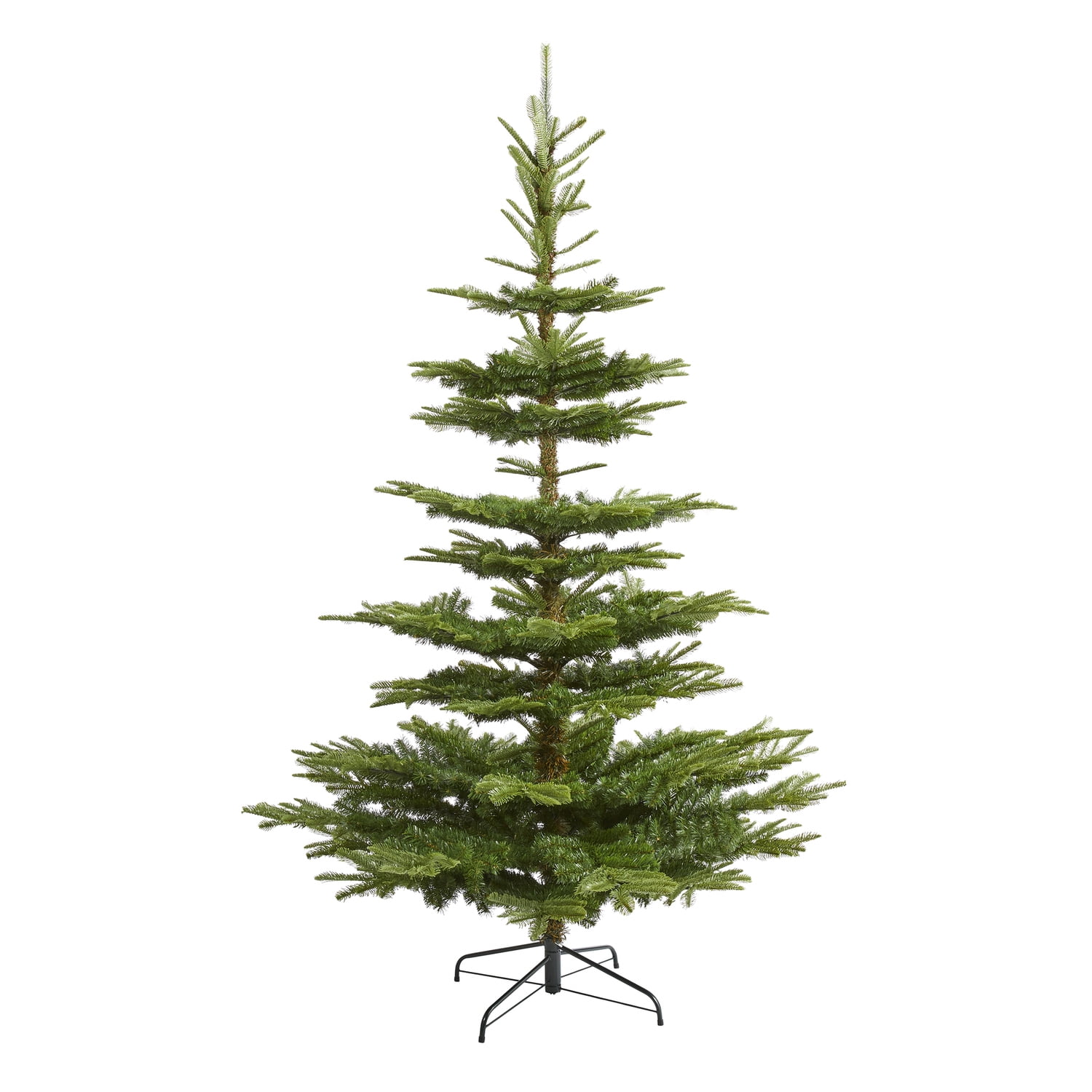 7.5-Foot Green Spruce Artificial Christmas Tree with Metal Stand