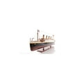 thumbnail image 1 of HomeStock African Adventure Titanic Model Built From Scratch and Fully Assembled, Red/Black/White, 3.5 x 25 x 10 Inch, Western Red Cedar/Rosewood/Mahogany, 1 of 5