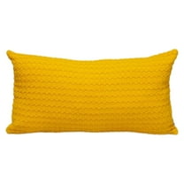 HomeStock African Adventure Transitional Design Solid Color Throw Pillow, Modern Decorative Pillow for Living Room Sofas and Couches-Color:Yellow,Size:14 In x 26 In