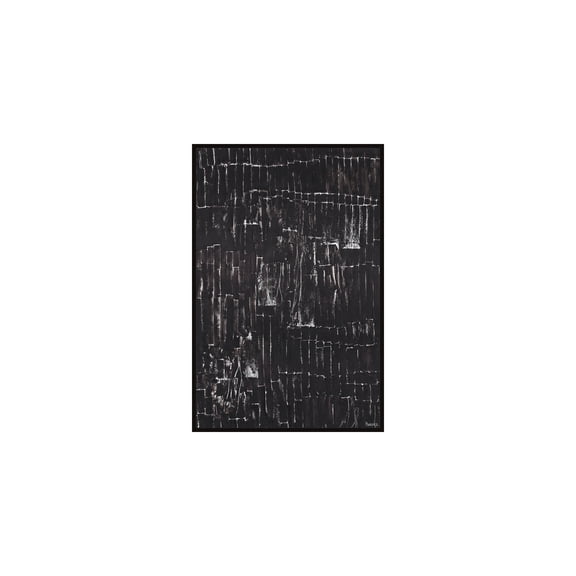 HomeStock African Artifacts Closed Curtains Floater Framed Painting Print on Canvas, 60" x 40", Modern Handmade Canvas Art Decor - Unique and Chic Wall Prints for Contemporary Spaces