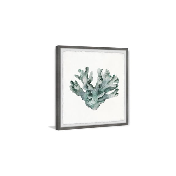HomeStock African Artifacts Faded Coral Framed Painting Print, 24" x 24", Contemporary Wall Decor: Abstract, Digital Art Prints, and Modern Styles for Your Home