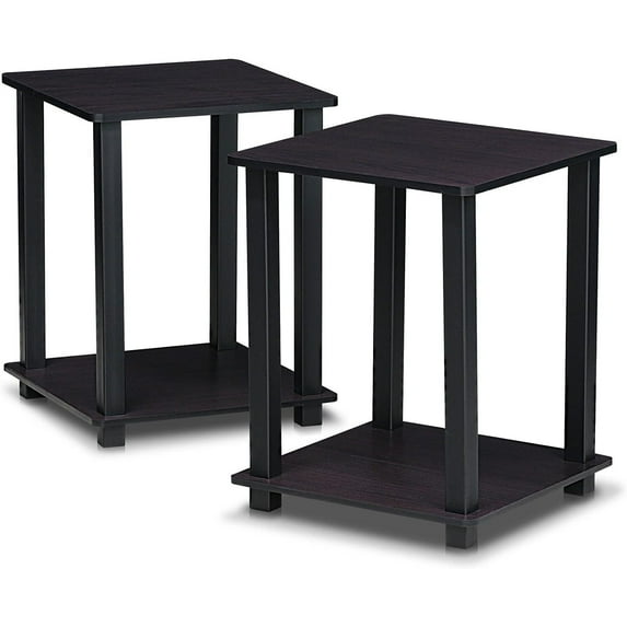 Modern End Table Set of 2 - Small Side Tables for Living Room - Easy Assembly