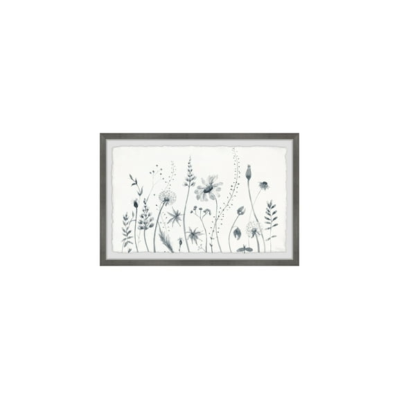 HomeStock African Artistry Flower Fields Framed Painting Print, 24" x 36", Contemporary Wall Decor: Abstract, Digital Art Prints, and Modern Styles for Your Home