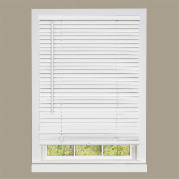 HomeStock Antique Ambiance 1" Room Darkening Mini Blind 23x64, Cordless, Tilt Wand, Pet Safe, PVC, Fits Windows Up to 1.27 cm Wider