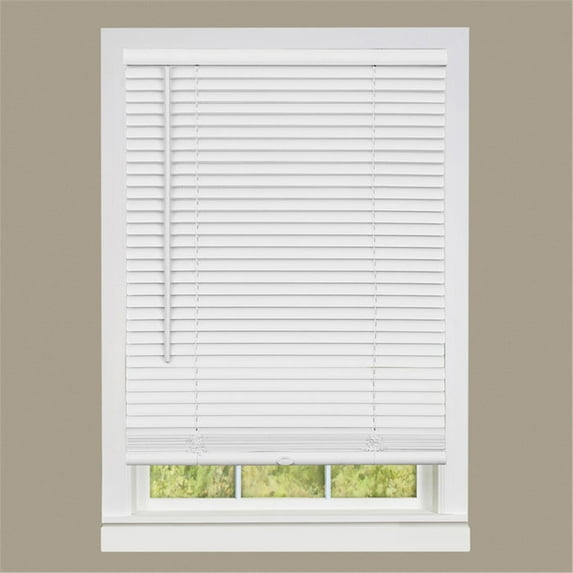 HomeStock Antique Ambiance 1" Room Darkening Mini Blind 23x64, Cordless, Tilt Wand, Pet Safe, PVC, Fits Windows Up to 1.27 cm Wider