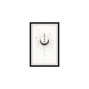 Space Moon Phases Wall Art - Ambiance Painting Print - Framed Canvas Print for Home Decor