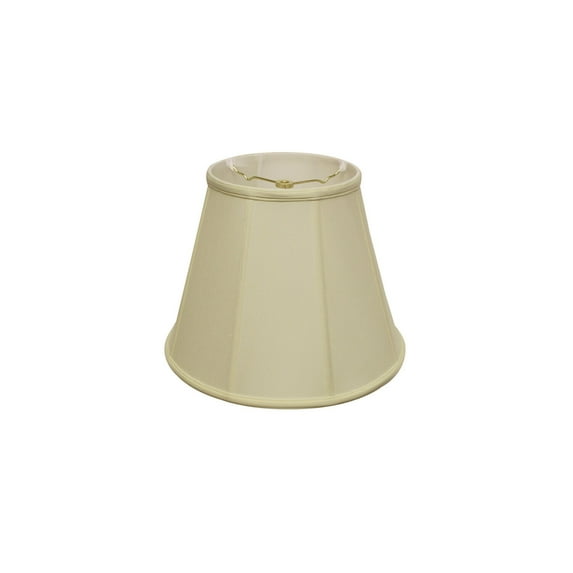 HomeStock Antique Appeal Wire Softback Lampshade with Washer Fitter, Fabric Lampshade for Table Lamps-Color:Egg,Size:14"W x 10.75"H