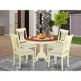 thumbnail image 1 of Round Dining Table Set - 5 Piece Kitchen Dinette Table & Chairs - Antique Style, 1 of 5