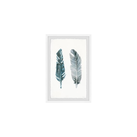 HomeStock Antique Metallic Feathers Framed Painting Print, Contemporary Wall Decor: Abstract, Digital Art Prints, and Modern Styles for Your Home