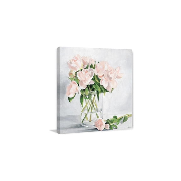 HomeStock Antique Simply Blooming Painting Print on Wrapped Canvas, 48" x 48", Modern Handmade Canvas Art Decor - Unique and Chic Wall Prints for Contemporary Spaces