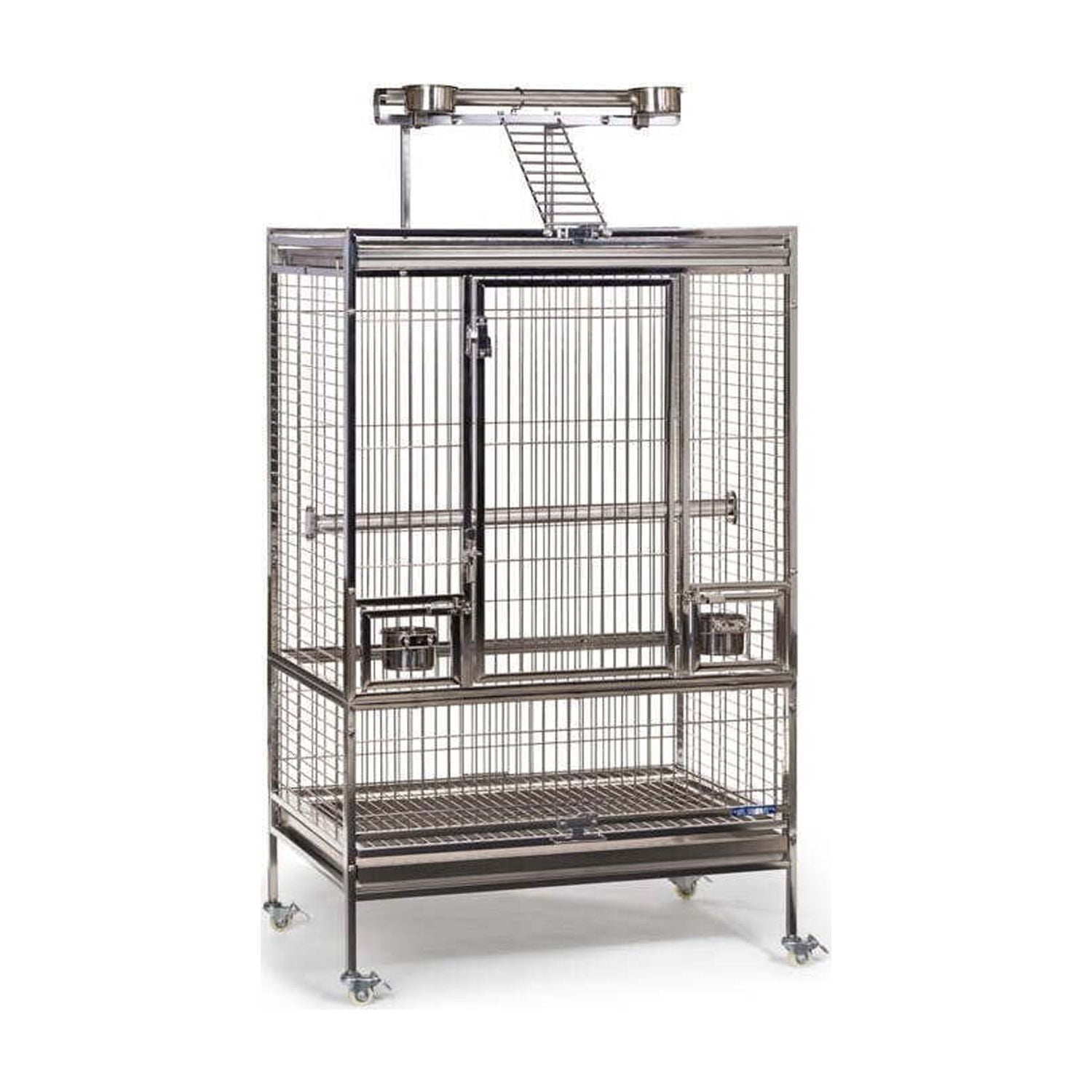 Stainless Steel Bird Cage - Spacious & Durable Bird Habitat