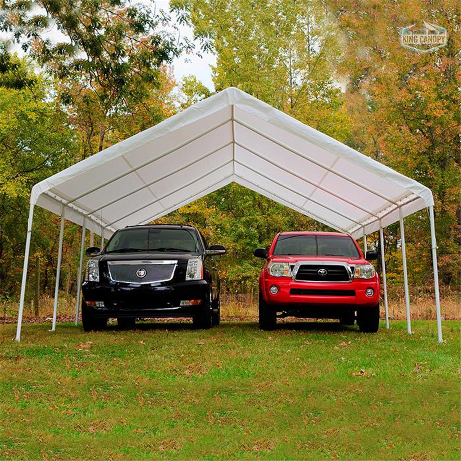 Large Portable Carport - 325"L x 213"W x 138"H - Waterproof Shelter for CarsPatio